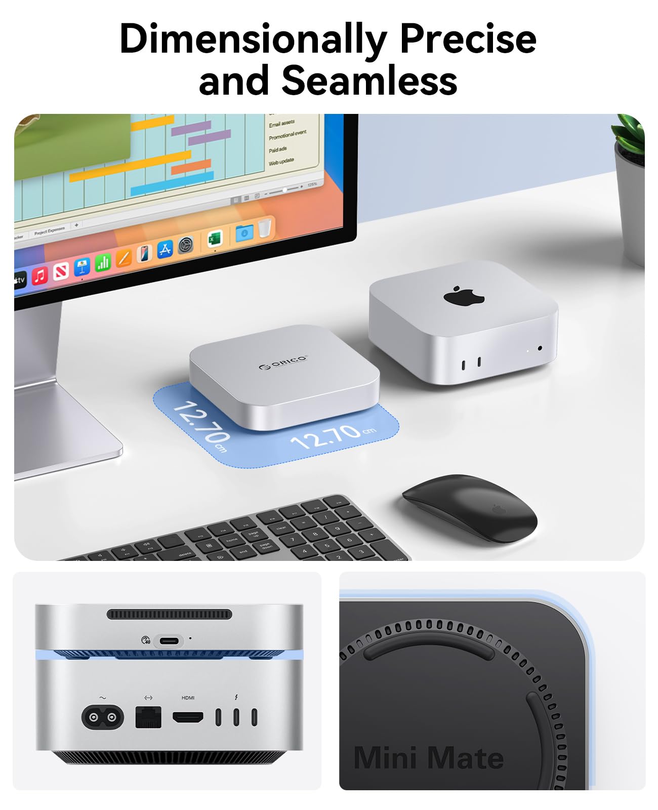 ORICO MiniMate 1TB SSD externo compatível com Mac mini M4 (10Gbps